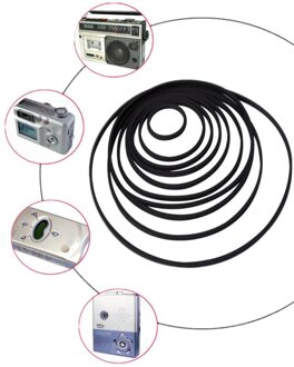 0.5Mm 60Pcs 40-100Mm Mix Cassette Tape Machine Vierkante Riem Universele