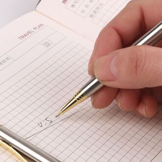0.5Mm Commerciële Metalen Balpen Vulpotlood Automatische Pennen Schrijven Tekening Schoolbenodigdheden Briefpapier