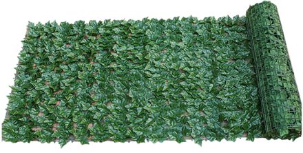 0.5X1M Outdoor Decor Landscaping Kunstmatige Blad Achtertuin Installeren Tuin Screen Achtergrond Privacy Bescherming Trellis Hek 2