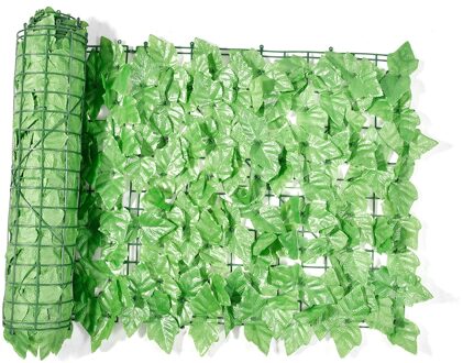 0.5X3M Kunstmatige Groen Blad Hek Roll Uv-bescherming Ivy Privacy Tuin Hek Achtertuin Voor Home Garden Decor rotan Planten Muur 0.5X3M B