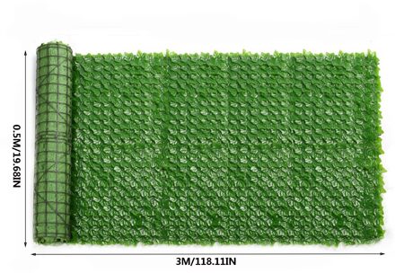 0.5X3M Kunstmatige Ivy Privacy Hek Scherm Kunstmatige Hagen Hek En Faux Ivy Vine Leaf Decoratie Voor Outdoor decor Tuin