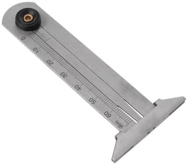 0-60mm/0-50mm Rvs Autoband Loopvlak Vernier Dieptemeter Schuifmaat Meter ruler Meten