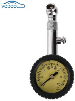 0-60psi Nauwkeurige Auto Bandenspanning Gauge Hoge Precisie Dial Meter Voor Voertuigen Fietsen Motorfietsen Auto Accessaries