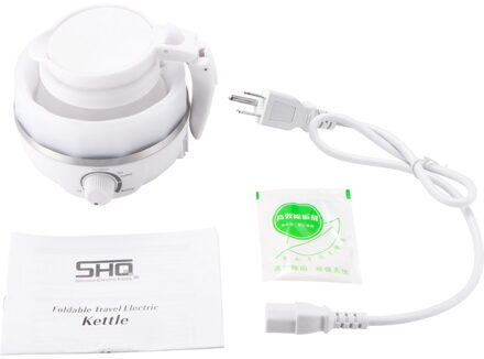 0.6L Dual Voltage Thermische Isolatie Waterkoker Siliconen Opvouwbare Draagbare Reizen Warm Water Verwarming Boiler Thee Ketel US plug