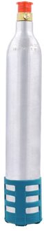 0.6L Soda Maker Hervulbare Fles Soda Spare Herbruikbare CO2 Cilinder Accessoire Voor Soda Machines blauw zilver