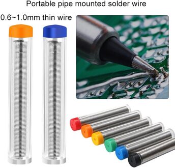 0.6Mm Draagbare Zilver Soldeer Tin Draad Pen Mobiele Telefoon Instrument Reparatie Tool Tin Lead Core Lasdraad geel