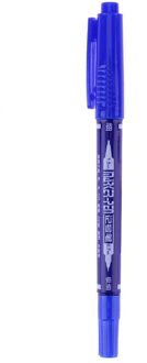 0.7/1.5 Mm Nib Art Marker Pennen Permanente Schilderen Marker Pen Kids Diy Tekening Pen Dual Tip kantoor Schoolbenodigdheden donker blauw
