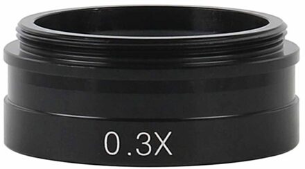 0.75x 0.5X / 2.0X / 0.35X Barlow Auxiliary Doelstelling Glas Lens Voor 10A 180X 300X C-MOUNT Lens Industrie Video Microscoop camera 0.3X