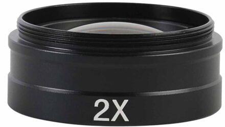 0.75x 0.5X / 2.0X / 0.35X Barlow Auxiliary Doelstelling Glas Lens Voor 10A 180X 300X C-MOUNT Lens Industrie Video Microscoop camera 2X