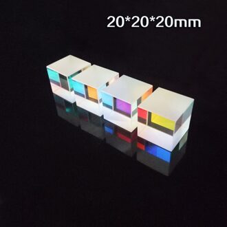 0.78*0.78*0.78in/1Pcs 20*20*20Mm Optische Cube Experimenten Voor Kinderen Populaire Wetenschap Spectrum Prisma