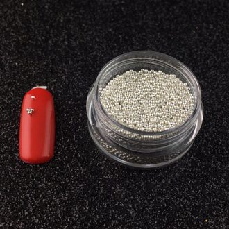 0.8 Mm Metalen Micro Kralen Roestvrij Stalen Nagels Art Caviar Micro Kralen Voor 3D Nail Goud Zilver Nail Kralen Micro decoraties