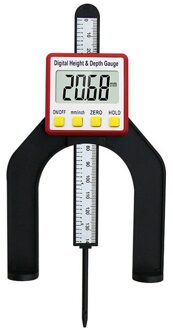 0-80Mm Digitale Hoogte Gauge Tafel Saw 80Mm Diepte Gauge 3 Eenheden Inch/Mm/Fractie vergrendeling Schroef Houtbewerking Router Tafel Gereedschap Roze