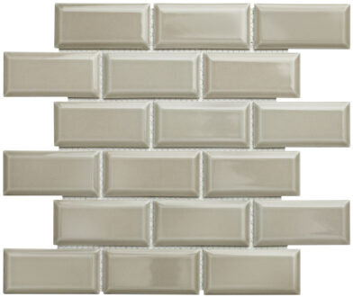 0,86m² -Mozaiek Paris Rechthoek Licht Grijs 4,5x9,5