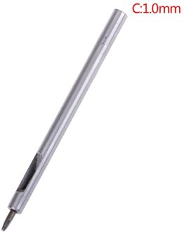 0.8Mm-2.5Mm Diy Handgemaakte Riem Ponsen Leather Perforator Holle Boren Gereedschap Lederen Handwerk Puncher Set Lederen tool 1.0mm