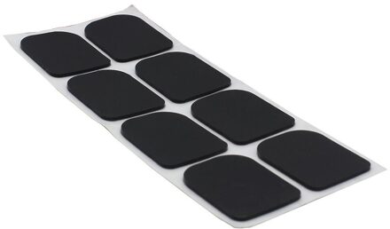 0.8Mm 8 Stuks Alt/Tenor Saxofoon Sax Klarinet Mondstuk Patches Pads Kussens Saxofoon Sax Klarinet Accessoires zwart