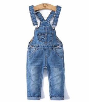 0-8T Voorjaar Kids Overalls Slanke Broek Jongens Meisjes Jarretel Bib Denim Broek Kids Jeans Jumpsuit Kleding Kinderen kleding 7-8T