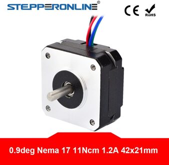 0.9 Graden Nema 17 Stappenmotor 11ncm/15.6Oz. In 1.2A 42X42X20Mm 4-Lood Nema17 Stap Motor Diy Cnc 3D Printer