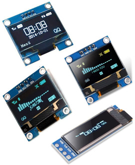 0.91inch 0.96 inch OLED IIC White/YELLOW BLUE/BLUE 12864 OLED Display Module I2C SSD1306 LCD Screen Board for Arduino