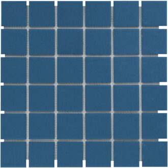 0,96m² -Mozaiek London Vierkant Blauw 4,8x4,8