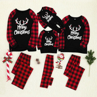 0-9T Christmas Family matching Pajamas Set Xmas Party Home wear Sleepwear Mommy and me Clothes 2pcs nighty Casual Outfit