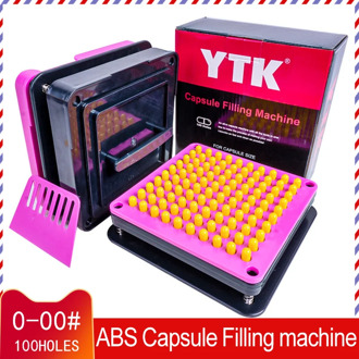 00 # 100 Hole Manual Capsule Filling Tool Powder Filler Pharmaceutical Filling Board Machine Capsule Filling Machine