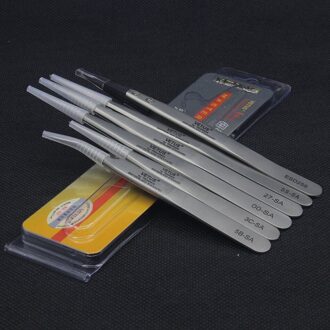 00 27 5B 3C-SA ESD-259 Vetus Rvs Platte Kop Grote Ronde Hoofd Spatel Stempel Wafer Sieraden Pincet