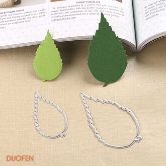 030167 2 stuks set Rose leaf stencil metalen stansmessen voor DIY papercraft project Plakboek Album wenskaarten