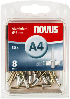 045-0024 Blind rivet (Ø x L) 4 mm x 8 mm Aluminium Aluminium 30 pc(s)