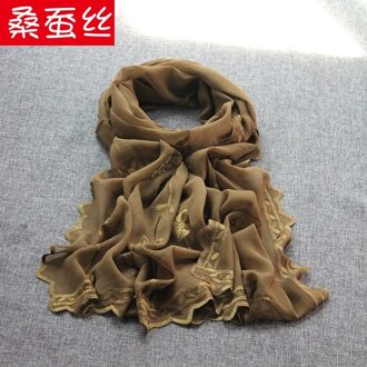 #0515, zijde GEORGETTE sjaal zakdoek, kleur: ALS FOTO, size: 48*175 cm