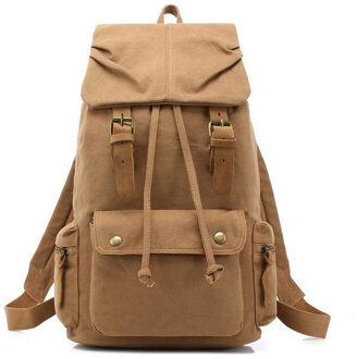 071717 mannen hoge capaciteit grote rugzak dubbele schouder canvas tas C1