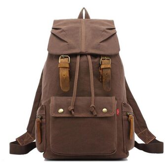 071717 mannen hoge capaciteit grote rugzak dubbele schouder canvas tas C3