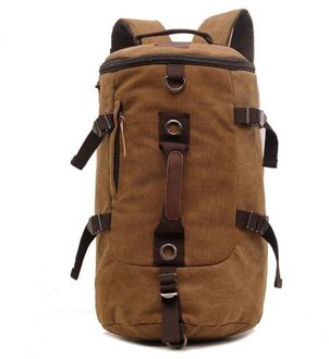 071717 mannen school student rugzak dubbele schouder canvas tas C1