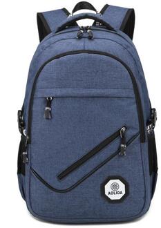 08250317 newhotstacy tas mannen populaire dubbele schoudertas grote rugzak blauw