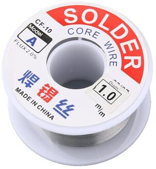 1.0/1.2Mm 2% Flux Tin Lood Rosin Roll Core Zilver Soldeer Lassen Solderen Repareren Tool Reel Melt kit Elektrische Smelten 1.0mm 100g