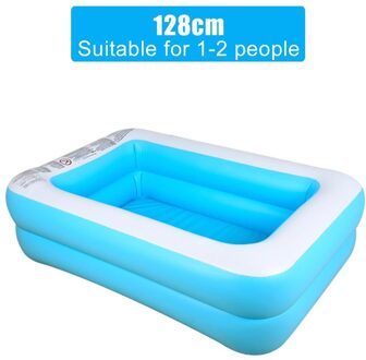 1.1/1.3/1.5M Kids Opblaasbare Zwembad Kind Thuisgebruik Peuterbad Grote Size Opblaasbare Vierkante zwembad Voor Baby 128cm