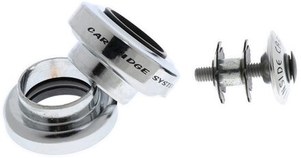1 / 1-1/8 Inch 30Mm Fiets//Cyclus Threadless Headset Afgedichte Lagers zilver