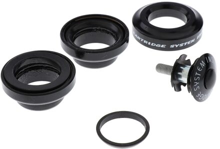 1 / 1-1/8 Inch 30Mm Fiets//Cyclus Threadless Headset Afgedichte Lagers zwart