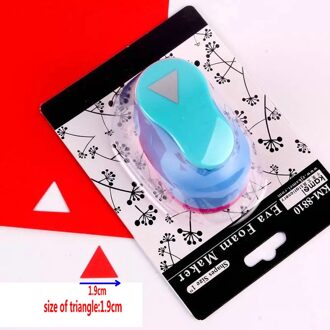 1 "1.9 cm driehoek Handgemaakte Ambachten en Scrapbooking Tool Papier Punch Voor Fotogalerij DIY Card Stoten Embossing eva punch