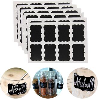 1/10/100 Waterdicht Keuken Spice Label Sticker Huishoudelijke Fles Label Schoolbord Label Sticker Waterdicht Verwijderbare Label 100 stk