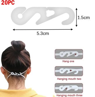 1/10/20/30Pcs Verstelbare Anti-Slip Siliconen Masker Oor Grips Salvaorejas Mascarillas Extension Haak maskers Gesp Houder Hangen Op Ne 20stk