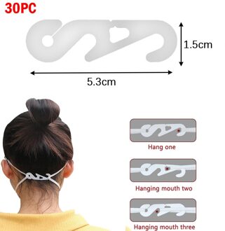 1/10/20/30Pcs Verstelbare Anti-Slip Siliconen Masker Oor Grips Salvaorejas Mascarillas Extension Haak maskers Gesp Houder Hangen Op Ne 30stk
