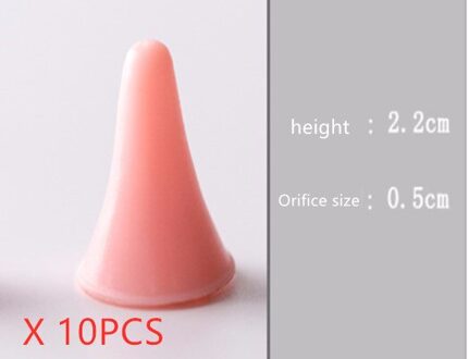 1/10 Pcs Rubber Kegelvorm Breien Breien Naalden Cap Tips Point Beschermers Voor Breien Craft Naaien Accessoires 10stk willekeurig kleur L