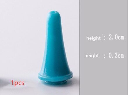 1/10 Pcs Rubber Kegelvorm Breien Breien Naalden Cap Tips Point Beschermers Voor Breien Craft Naaien Accessoires 1stk willekeurig kleur S