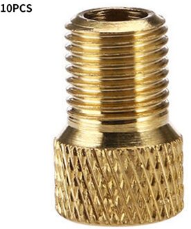 1/10 Stuks Valve Adapter Pomp Zet Presta Aan Schrader Koper Valve Adapter Wielen Gaspijp Buis Tool Fiets fiets Accessoires 10stk