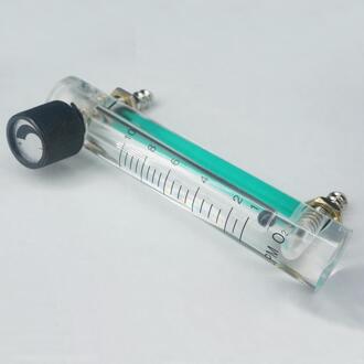 1-10L/Min LZM-6T Acryl Paneel Gas Lucht Zuurstof Flowmeter Rotameter Met Regelklep 8 Mm Slang Barb 116 Mm lengte