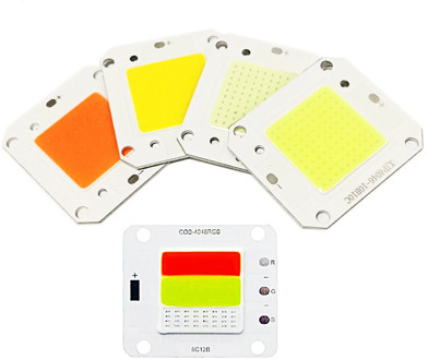 1-10pcs DC12V 32V 50W COB LED Chip White Warm White Full Spectrum Integrated Smart IC Driver High Power 50 watt COB Light Source