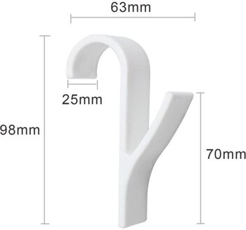 1-10Pcs Hanger Voor Verwarmde Handdoek Radiator Rail Bad Haak Houder Kleerhanger Percha Plegable Sjaal hanger Wit A 1stk