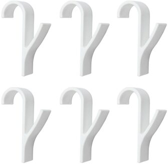 1-10Pcs Hanger Voor Verwarmde Handdoek Radiator Rail Bad Haak Houder Kleerhanger Percha Plegable Sjaal hanger Wit D 6stk