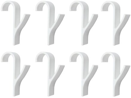 1-10Pcs Hanger Voor Verwarmde Handdoek Radiator Rail Bad Haak Houder Kleerhanger Percha Plegable Sjaal hanger Wit E 8stk