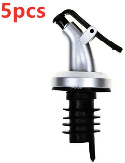 1-10Pcs Olie Wijn Flessenstop Draagbare Abs Lock Olie Spuit Liquor Dispenser Wijn Pourers Flip Top Stopper bar Keuken Gereedschap 5stk